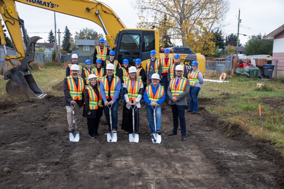 Ground breaks on NLC house build