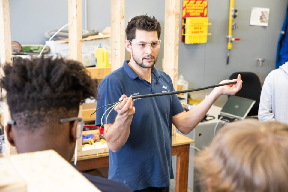 Hands-on learning for youth to explore the trades