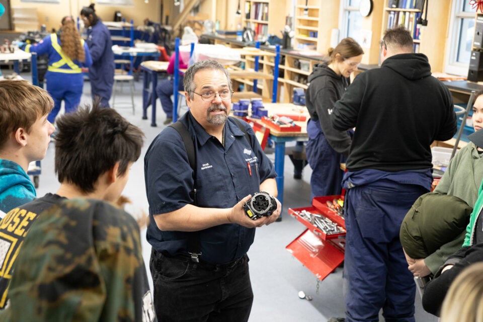Chetwynd cadets check out NLC hangar