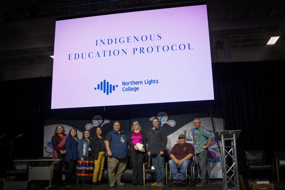 Northern Lights College signs Indigenous Education Protocols at this year’s Reawakening Our Language Gathering