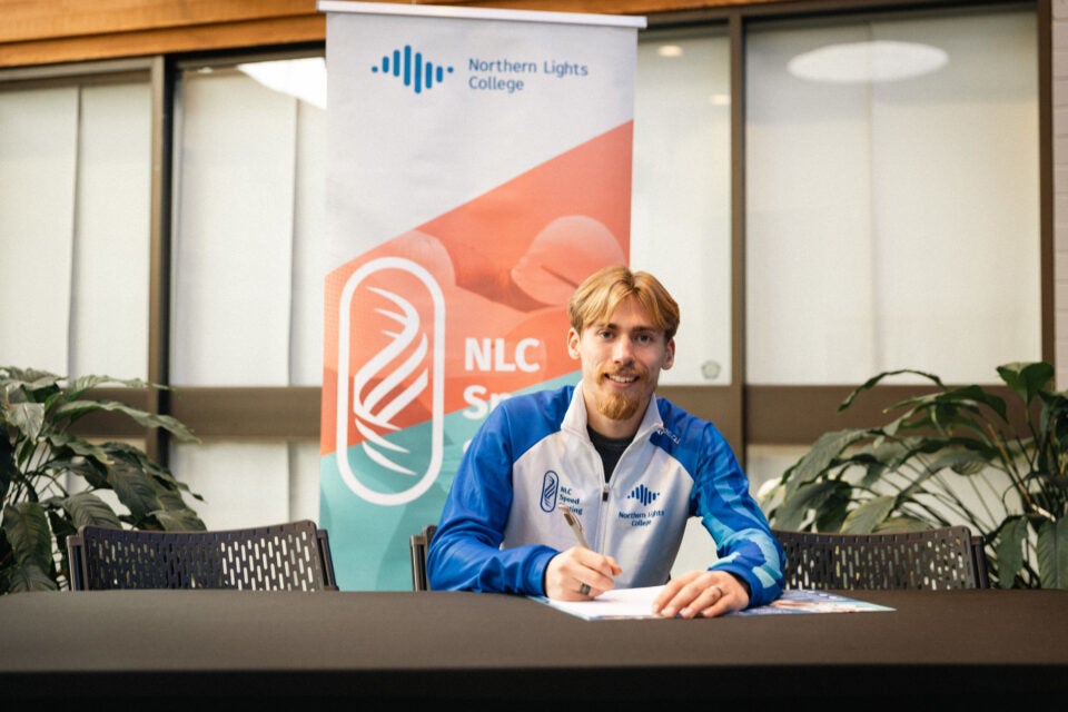 Austin MacGregor joins NLC as first speed skater, paving the way for the program’s future 