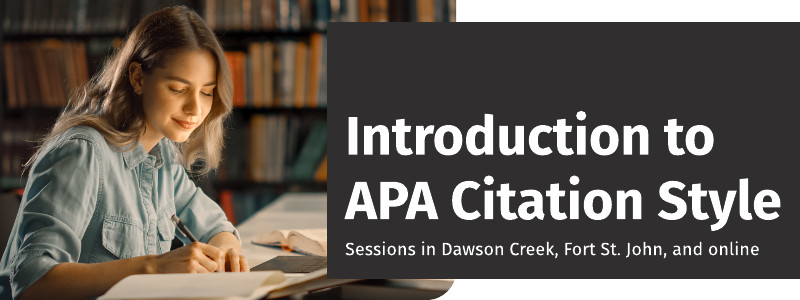 Apa Introduction Reference Northern Lights College | Introduction to APA citation style – Fort St ...