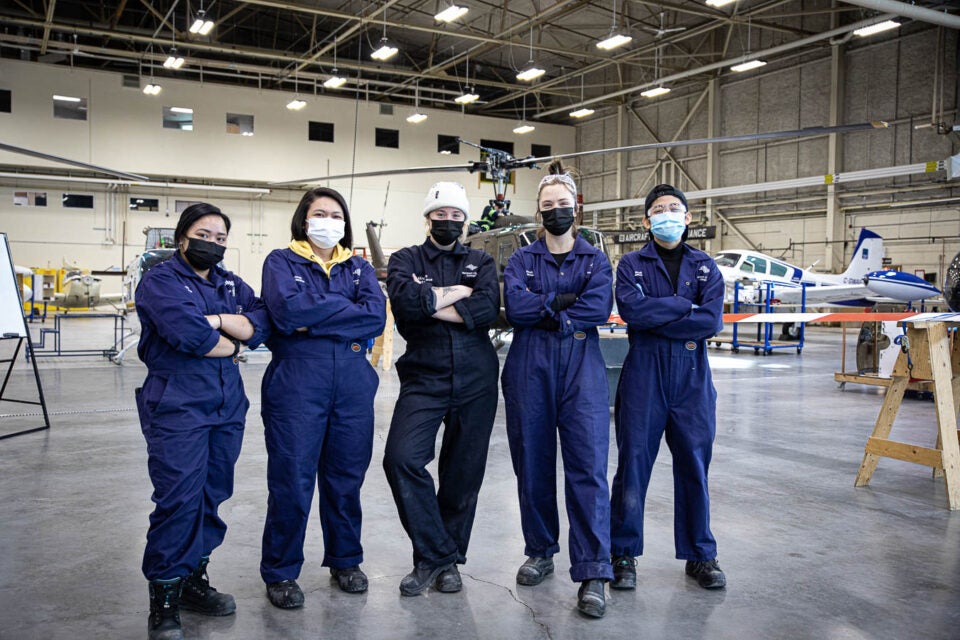 Women spread their wings in aircraft maintenance