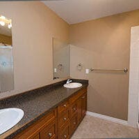 View of main bathroom