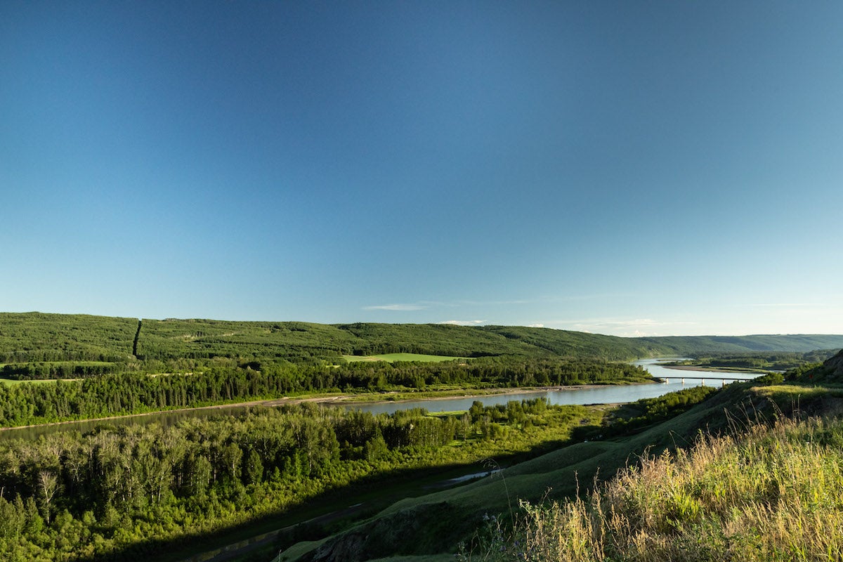 View of a river in northern bc